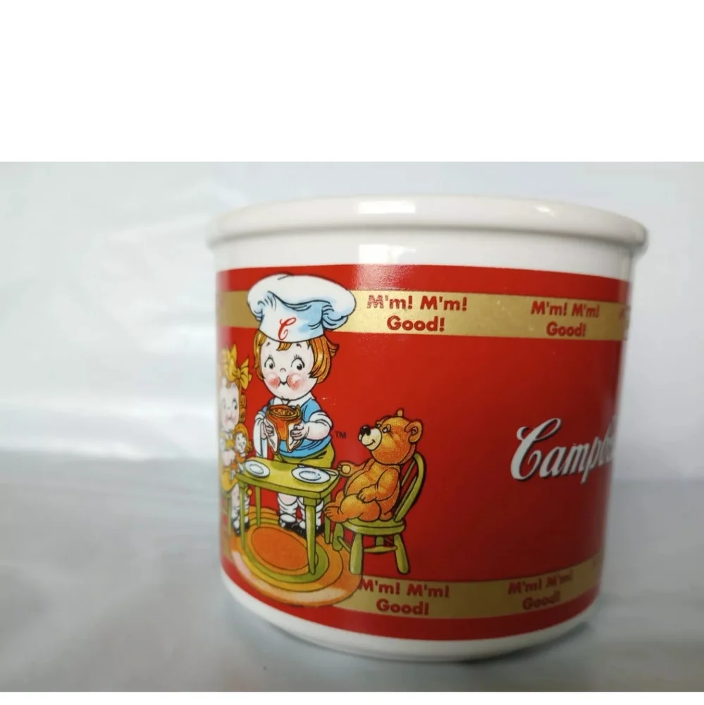 1998 Campbell's Soup Chef Kid “Mm! Mm! Good!” Mug/Cup/Bowl 14oz Houston Harvest!